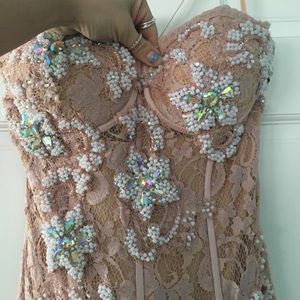 Lace and Jewel Detailed Prom Dress By Jovani